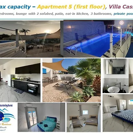 別荘 Pool Seaside Relais - Ninfea, Marea, Rosa E Cassiopea フォンターネ・ビアンケ